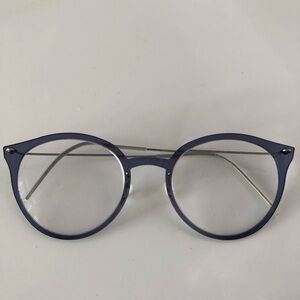 Lindberg N.O.W 6548 C14-TB-140 Titanium Blue Eyeglasses. Excellent Condition